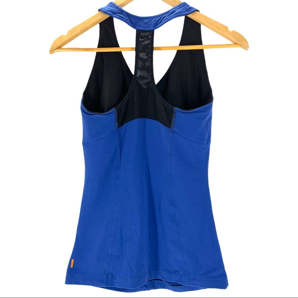 Lucy Ruched Racerback Yoga Tank Top Built In Bra - Picture 3 of 12
